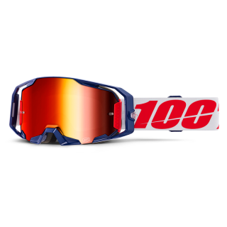 Lunettes 100% armatic mach z - iridium rouge | Oxmoto