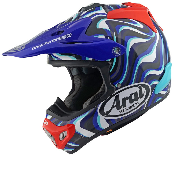 Casque Arai MX-V EVO Stream - Bleu | Oxmoto