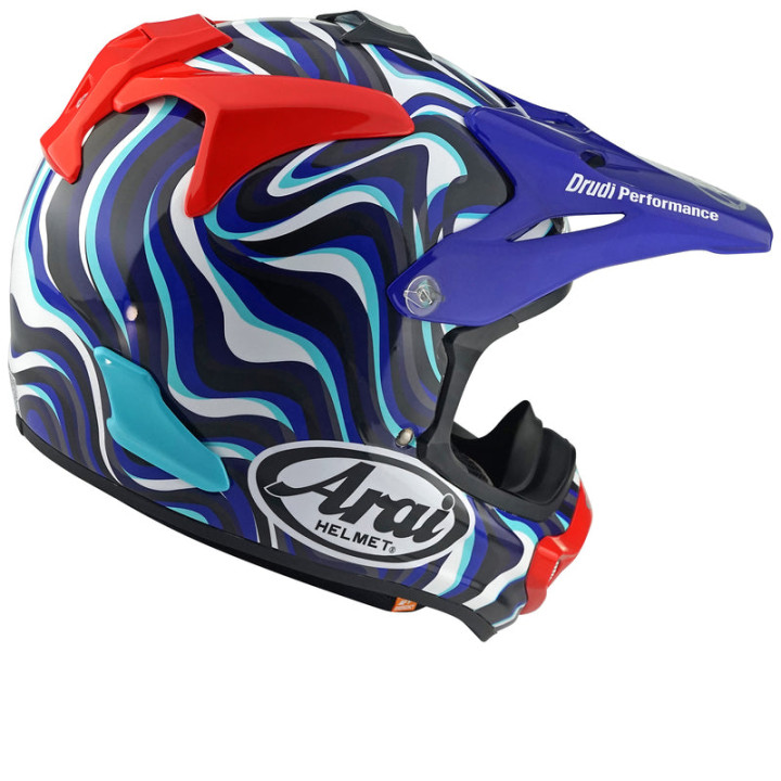Casque Arai MX-V EVO Stream - Bleu | Oxmoto