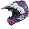 Casque Arai MX-V EVO Battle - Violet | Oxmoto