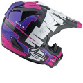 Casque Arai MX-V EVO Battle - Violet | Oxmoto