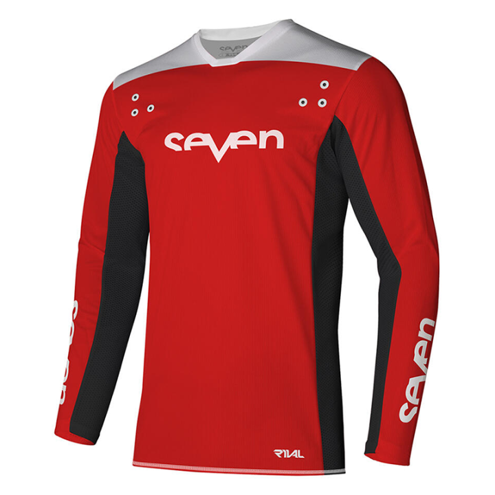 Maillot rival staple rouge | Oxmoto