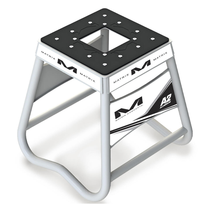 Lève moto Matrix a2 aluminium blanc | Oxmoto
