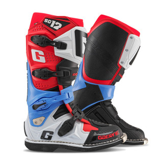 Bottes Gaerne sg12 realm bleu/blanc/rouge | Oxmoto