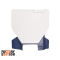 Plaque avant Racetech factory edition Husqvarna blanc/bleu