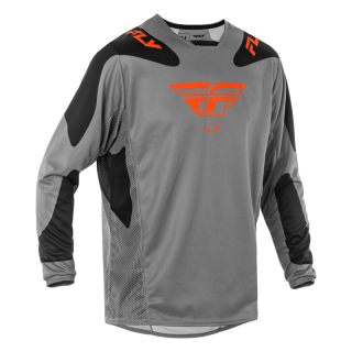 Maillot FLY RACING Kinetic SYM - gris/orange/noir | Oxmoto
