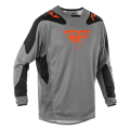 Maillot FLY RACING Kinetic SYM - gris/orange/noir | Oxmoto