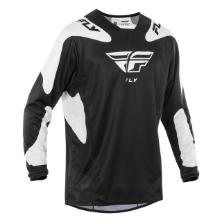 Maillot FLY RACING Kinetic SYM - noir/blanc | Oxmoto