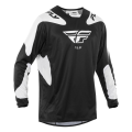 Maillot FLY RACING Kinetic SYM - noir/blanc | Oxmoto