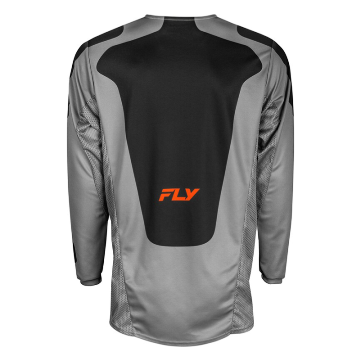 Maillot FLY RACING Kinetic SYM - gris/orange/noir | Oxmoto