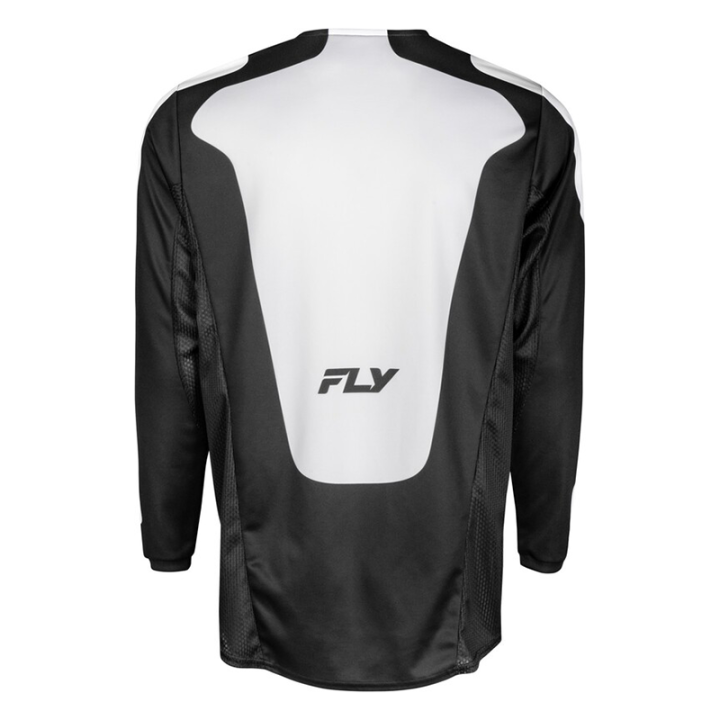 Maillot FLY RACING Kinetic SYM - noir/blanc | Oxmoto