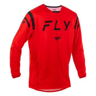 Maillot FLY RACING Kinetic Center - rouge/noir | Oxmoto
