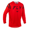 Maillot FLY RACING Kinetic Center - rouge/noir | Oxmoto