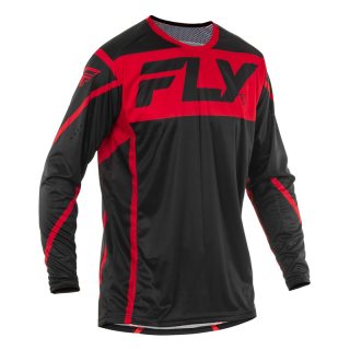 Maillot FLY RACING Lite - noir/rouge | Oxmoto
