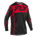 Maillot FLY RACING Lite - noir/rouge | Oxmoto