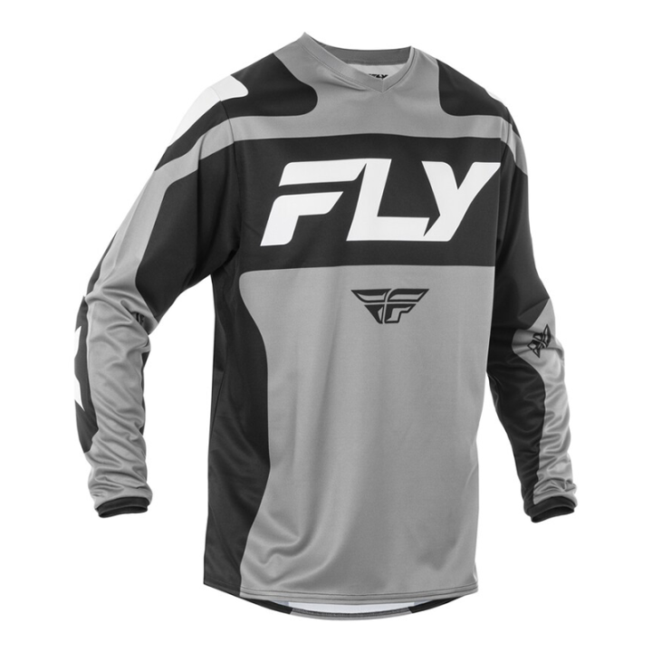 Maillot FLY racing f-16 - gris/noir/blanc 2025 | Oxmoto