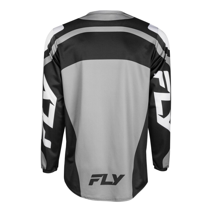 Maillot FLY racing f-16 - gris/noir/blanc 2025 | Oxmoto