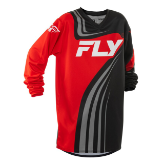 Maillot enfant FLY racing f-16 - noir/rouge/blanc 2025