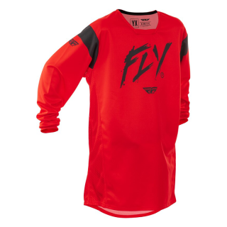 Maillot enfant FLY RACING Kinetic Stoke - rouge/noir