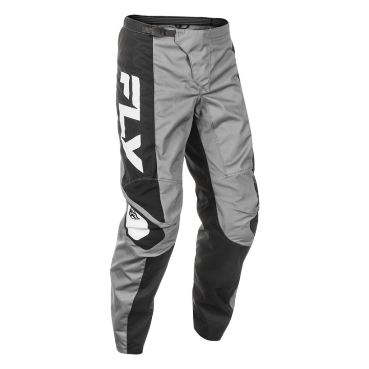 Pantalon FLY racing f-16 - gris/noir/blanc 2025 | Oxmoto