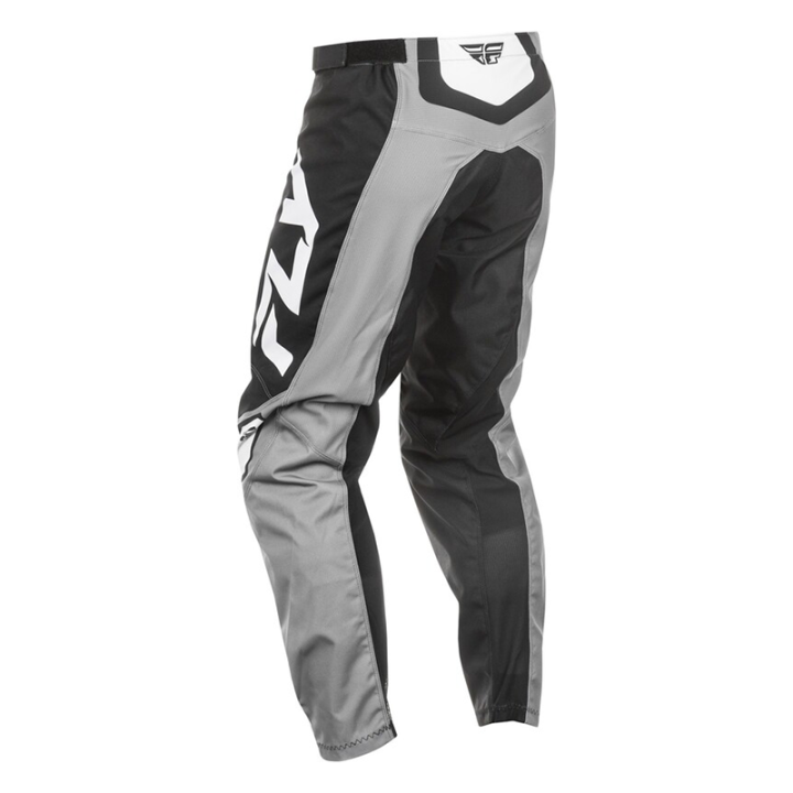 Pantalon FLY racing f-16 - gris/noir/blanc 2025 | Oxmoto