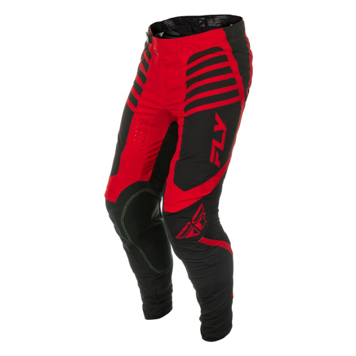 Pantalon FLY racing lite - noir/rouge 2025 | Oxmoto