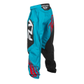 Pantalon enfant FLY RACING F-16 - Cyan/noir/rouge | Oxmoto
