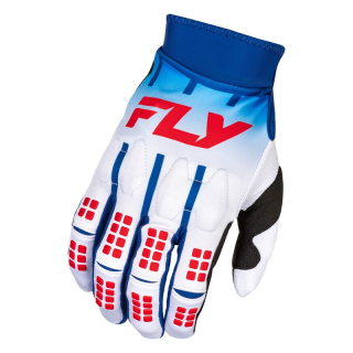 Gants FLY racing evolution dst - blanc/rouge/bleu 2025