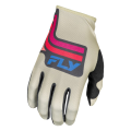 Gants FLY RACING Lite S.E. Vice - gris clair/rose/corail