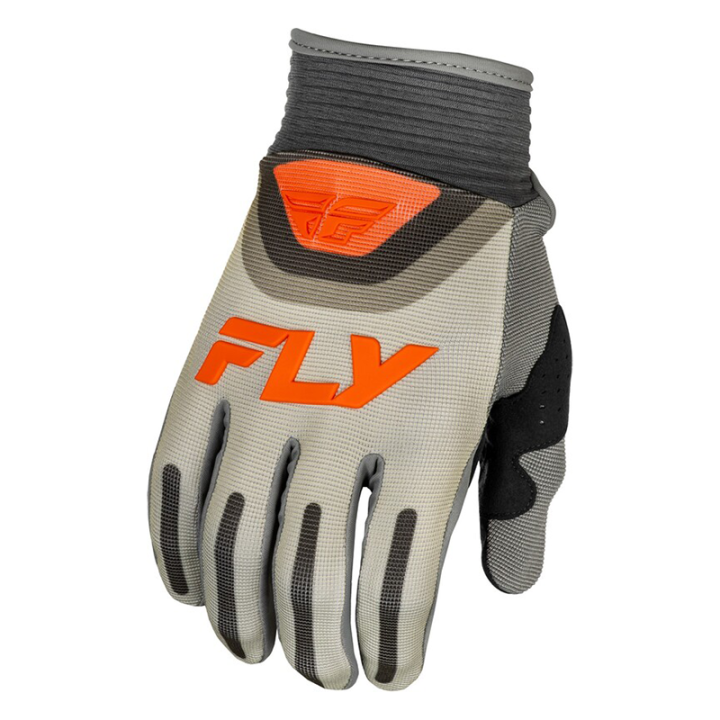 Gants FLY RACING F-16 - gris/orange | Oxmoto