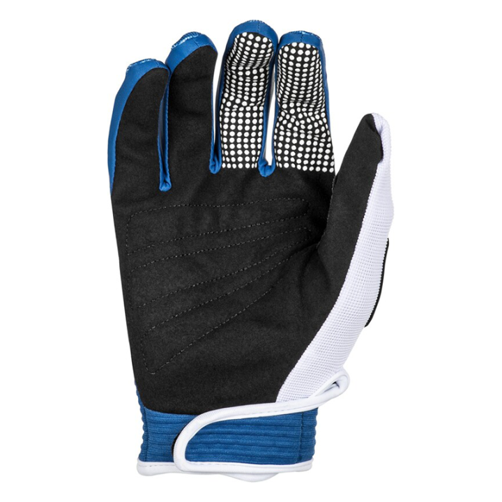 Gants FLY racing f-16 - bleu/blanc 2025 | Oxmoto