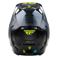 Casque FLY RACING Formula S Carbon Protocol - noir carbone/gris/Hi-Vis