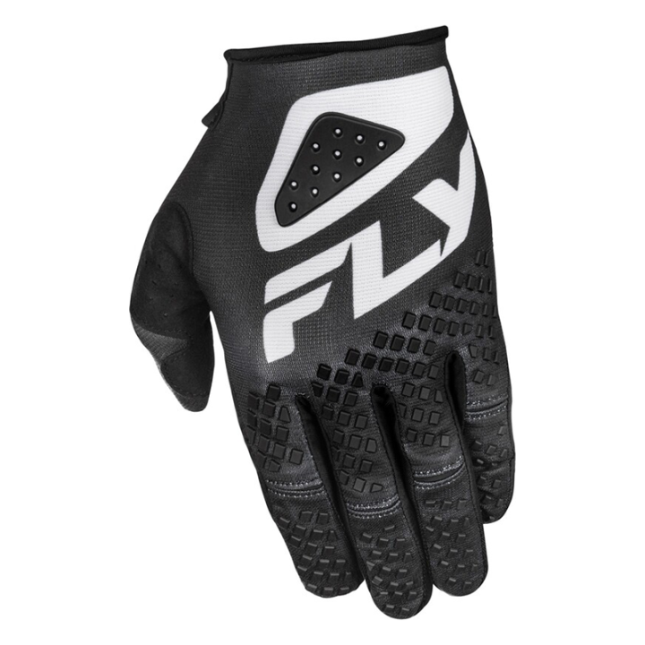 Gants enfant FLY racing kinetic sym - noir/blanc 2025
