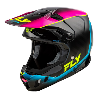 Casque FLY RACING Formula CC L.E. Underglow - gris/rose/bleu