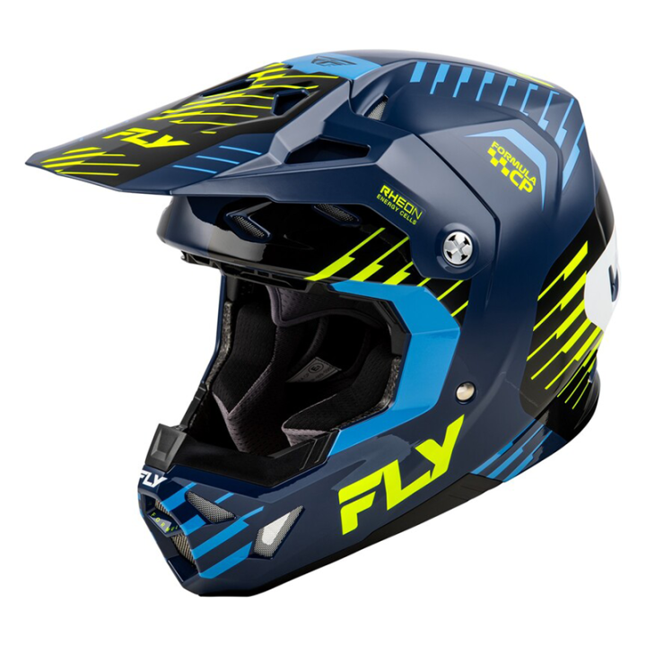 Casque FLY RACING Formula CP Slice - Navy/Hi-Vis/blanc