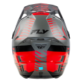 Casque FLY RACING Formula CP Slice - gris/rouge/noir