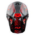 Casque FLY RACING Formula CP Slice - gris/rouge/noir