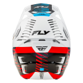 Casque FLY RACING Formula CP Slice - blanc/rouge/cyan