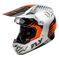 Casque FLY RACING Formula CP Slice - gris/orange/noir