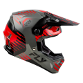 Casque FLY RACING Formula CP Slice - gris/rouge/noir
