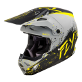 Casque FLY RACING Formula CP Manic - gris mat/noir/jaune