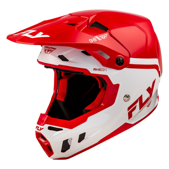 Casque FLY RACING Formula CC Objective - rouge/blanc