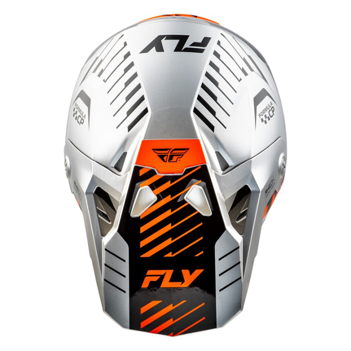 Casque FLY RACING Formula CP Slice - gris/orange/noir