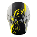 Casque FLY RACING Formula CP Manic - gris mat/noir/jaune