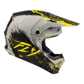 Casque FLY RACING Formula CP Manic - gris mat/noir/jaune