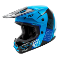 Casque FLY RACING Kinetic Rally - bleu/noir/blanc | Oxmoto