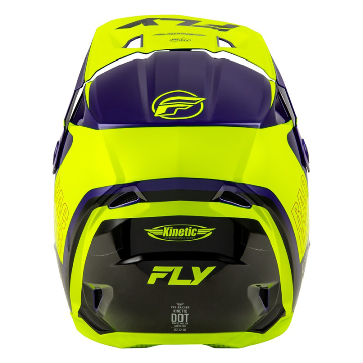 Casque FLY RACING Kinetic Rally - Hi-Vis/bleu/noir | Oxmoto