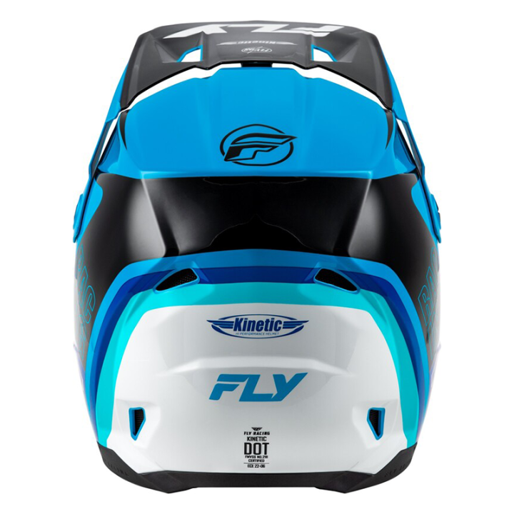 Casque FLY RACING Kinetic Rally - bleu/noir/blanc | Oxmoto