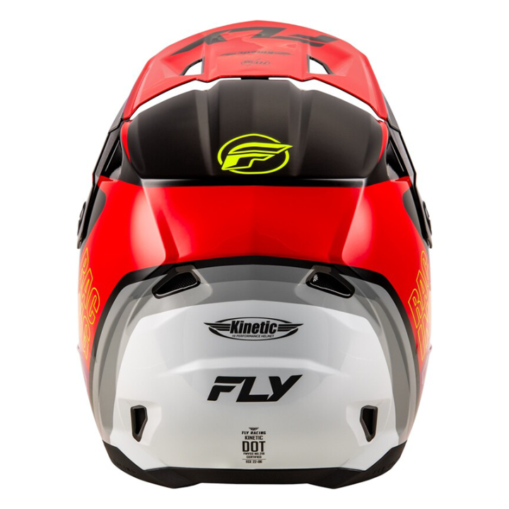 Casque FLY RACING Kinetic Rally - rouge/noir/blanc | Oxmoto