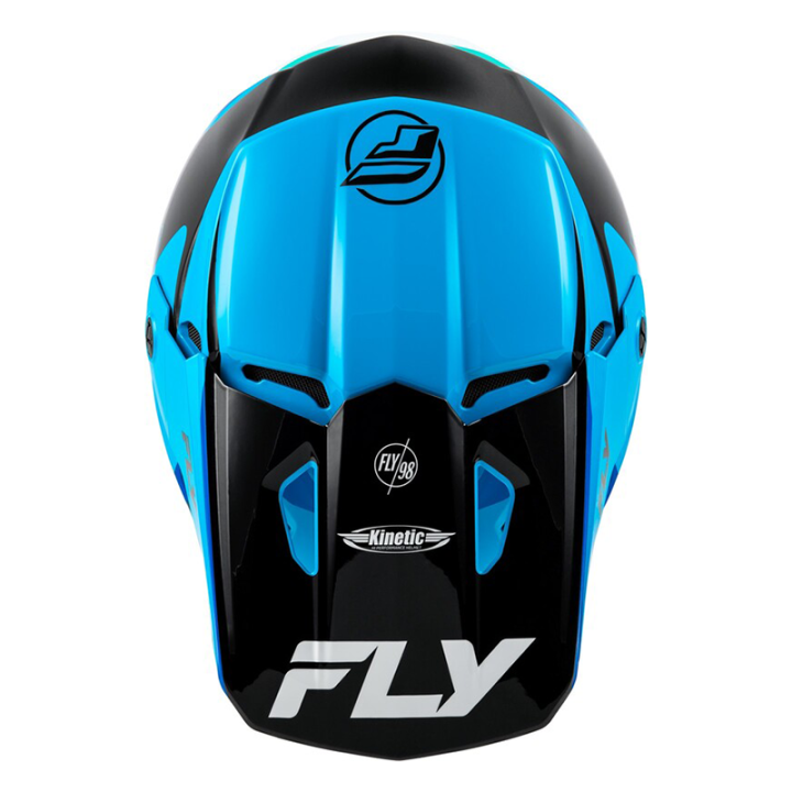 Casque FLY RACING Kinetic Rally - bleu/noir/blanc | Oxmoto